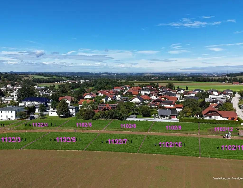 Baugrundstück mit südseitiger Ausrichtung im Grünen | Steinerkirchen Frohnhofen | GST-Nr. 1100/6