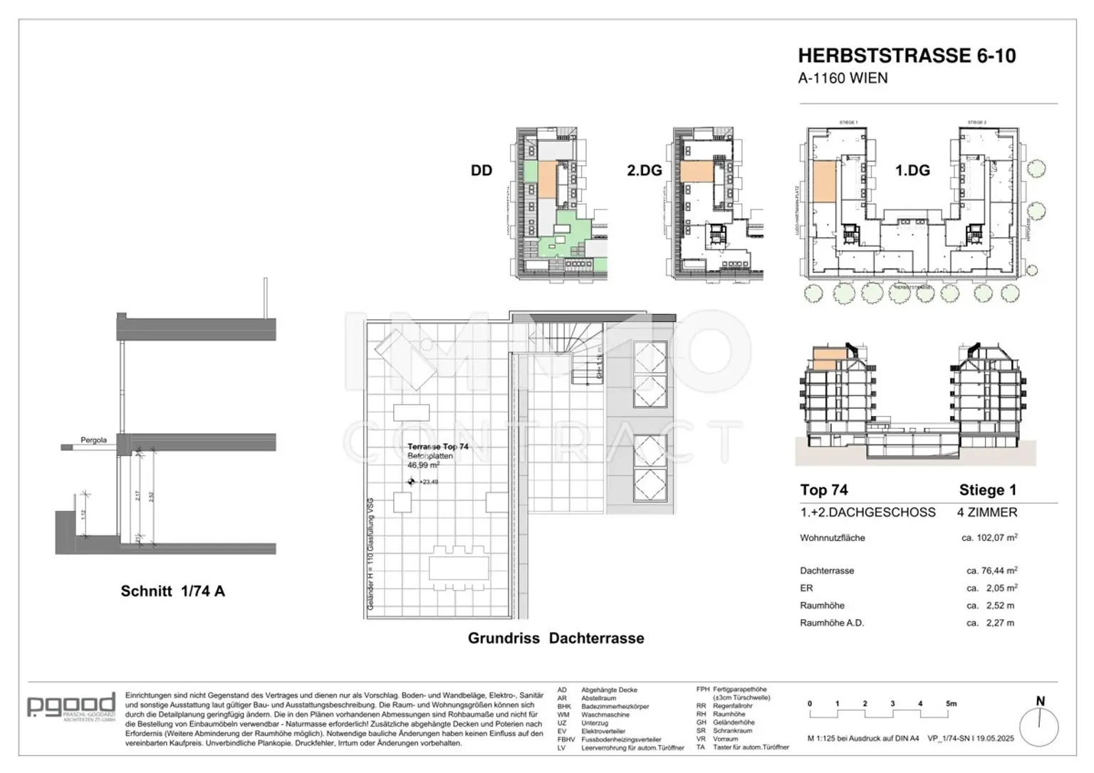 Wunderschöne 4 Zimmer Wohnung auf 2 Etagen! Dachgeschoß! Inkl. großer Dachterrasse!
