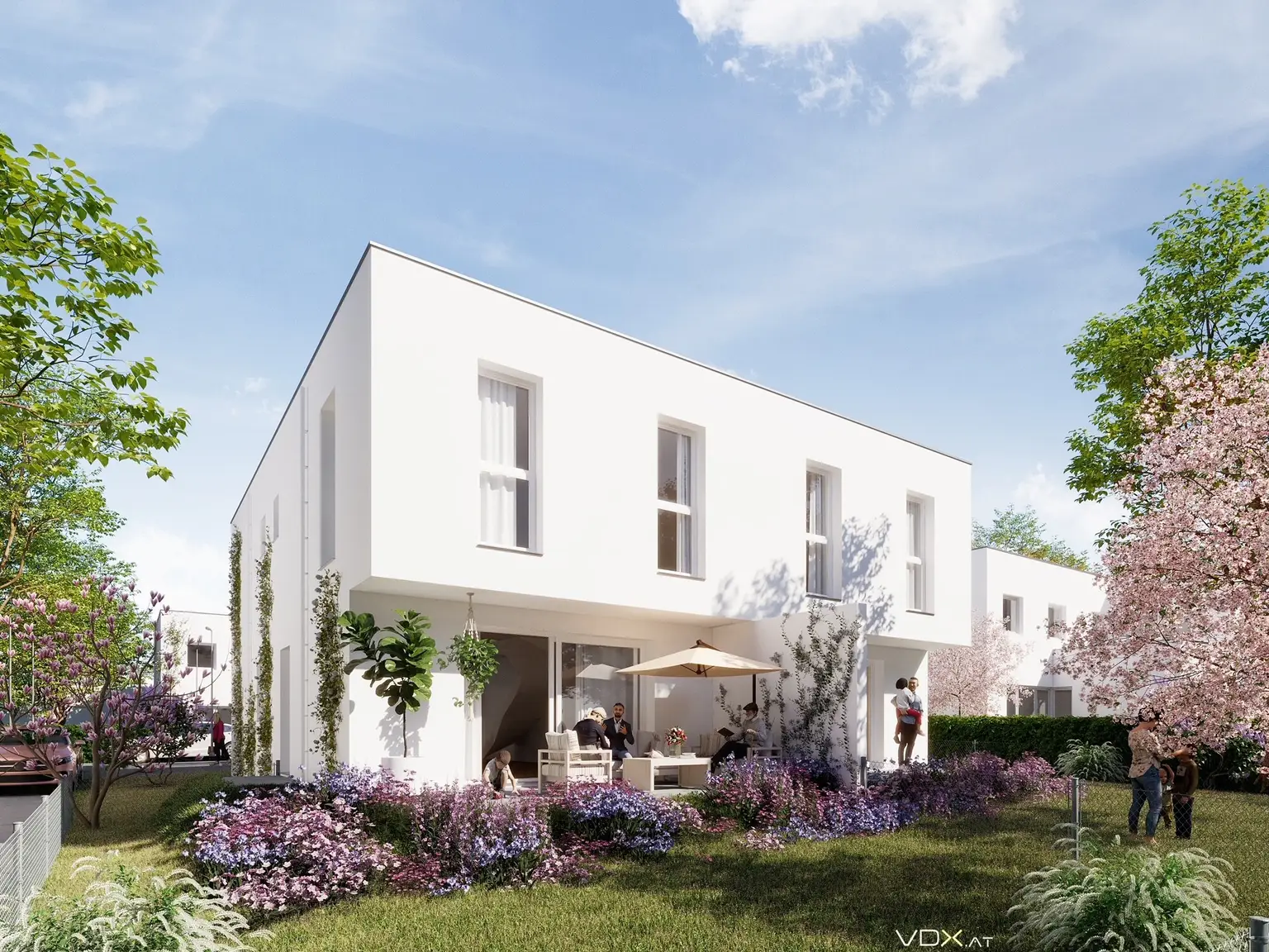 Moderne Doppelhaushälfte in Parndorf: Erstbezug mit Garten und Terrasse!