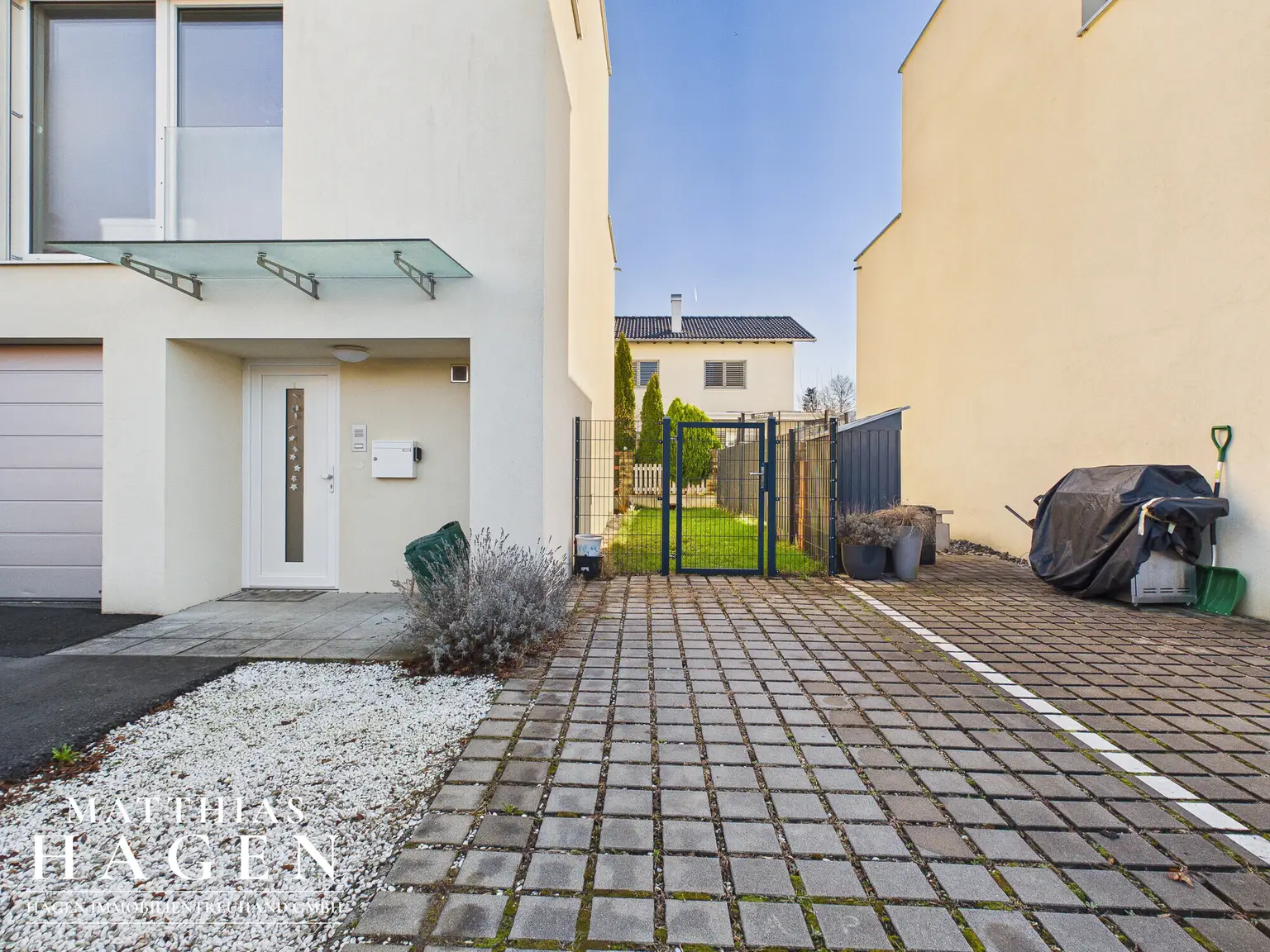 Parken und Gartenzugang