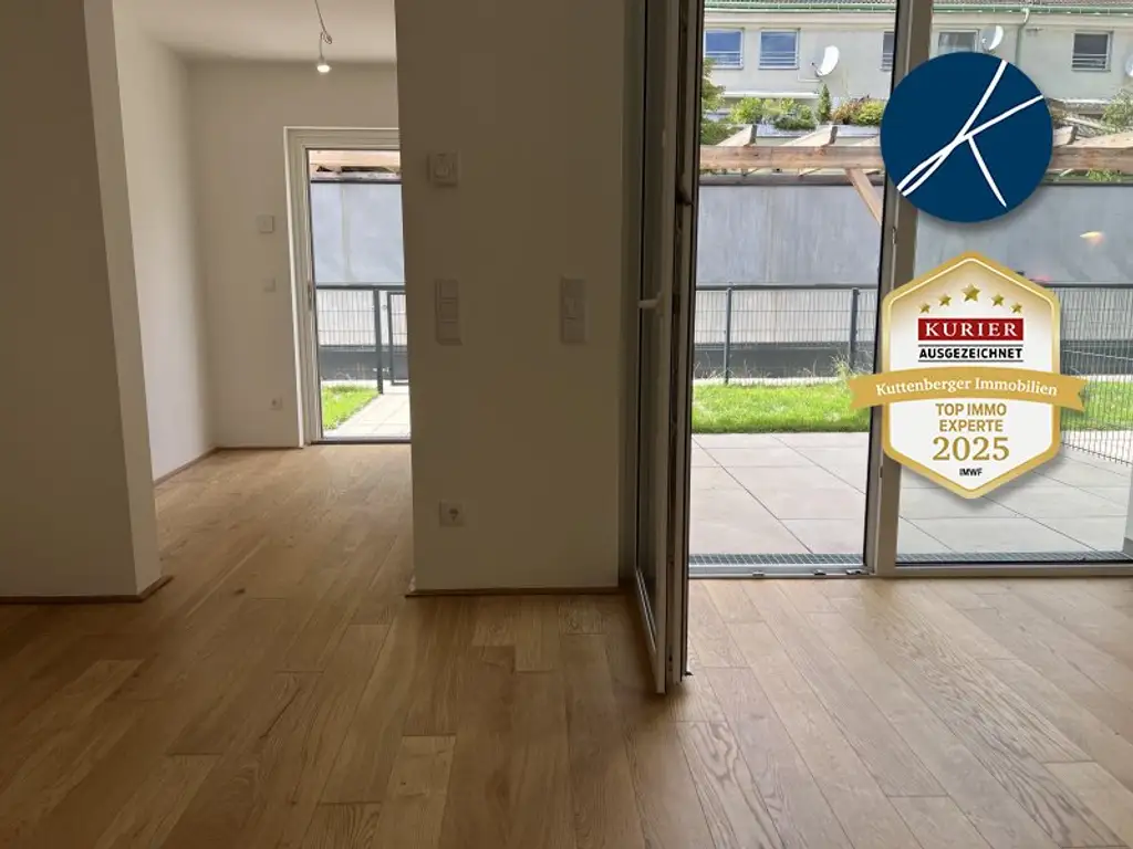 Gut vermietbar für Anleger nähe U6 Erlaaer Straße: Kleines Reihenhaus als Erstbezug mit Garten und Gartenterrasse