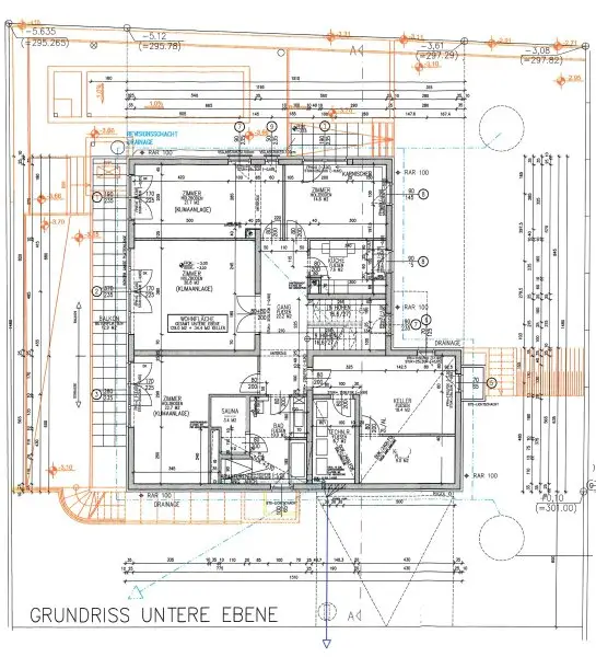 Untere Ebene (Südwestlich direkter Gartenzugang)