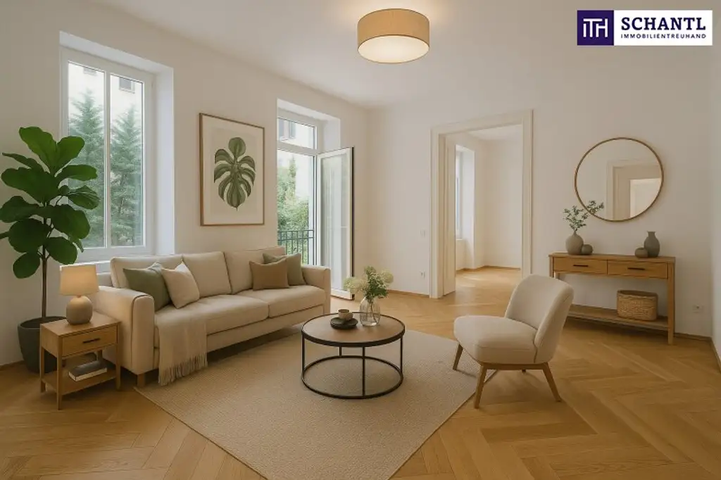 WOW! TOP LAGE in unmittelbarer Nähe zum Augarten + teilsaniertes Altbaujuwel mit großzügigem Balkon + absolut ruhige Innenhoflage