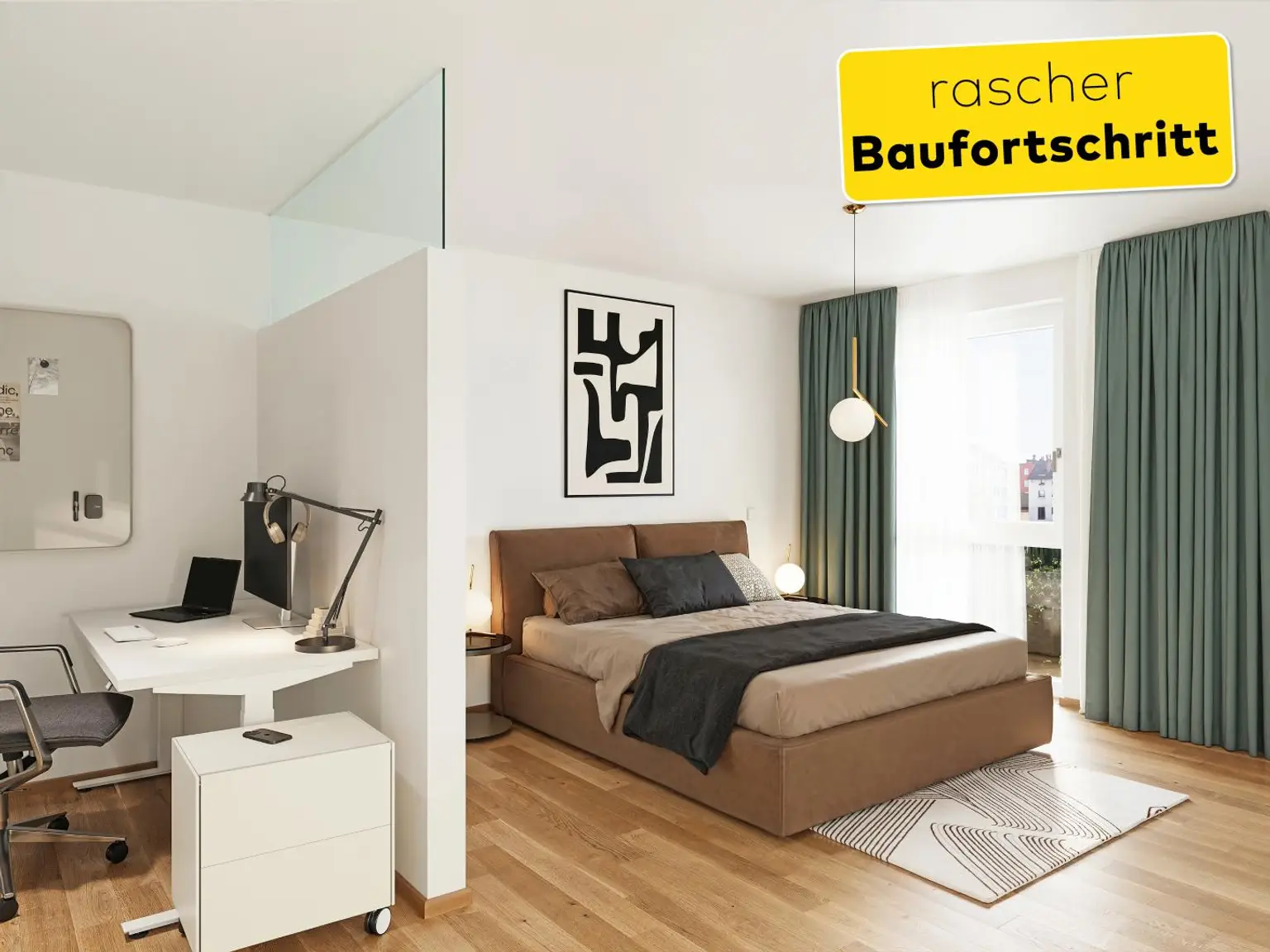 Rascher Baufortschritt! "PILLmein" - 2 Raumwohnung mit 10 m² Loggia (Top 2.4)