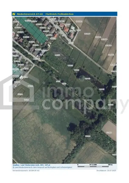 Traumhaftes Grünland Grundstück mit Fischteich in Prellenkirchen 18064m2 – Ihr Platz für Visionen!