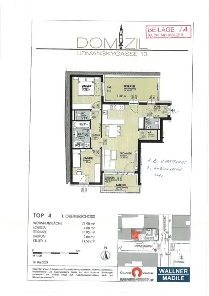 3-Zimmer-Wohnung in der City