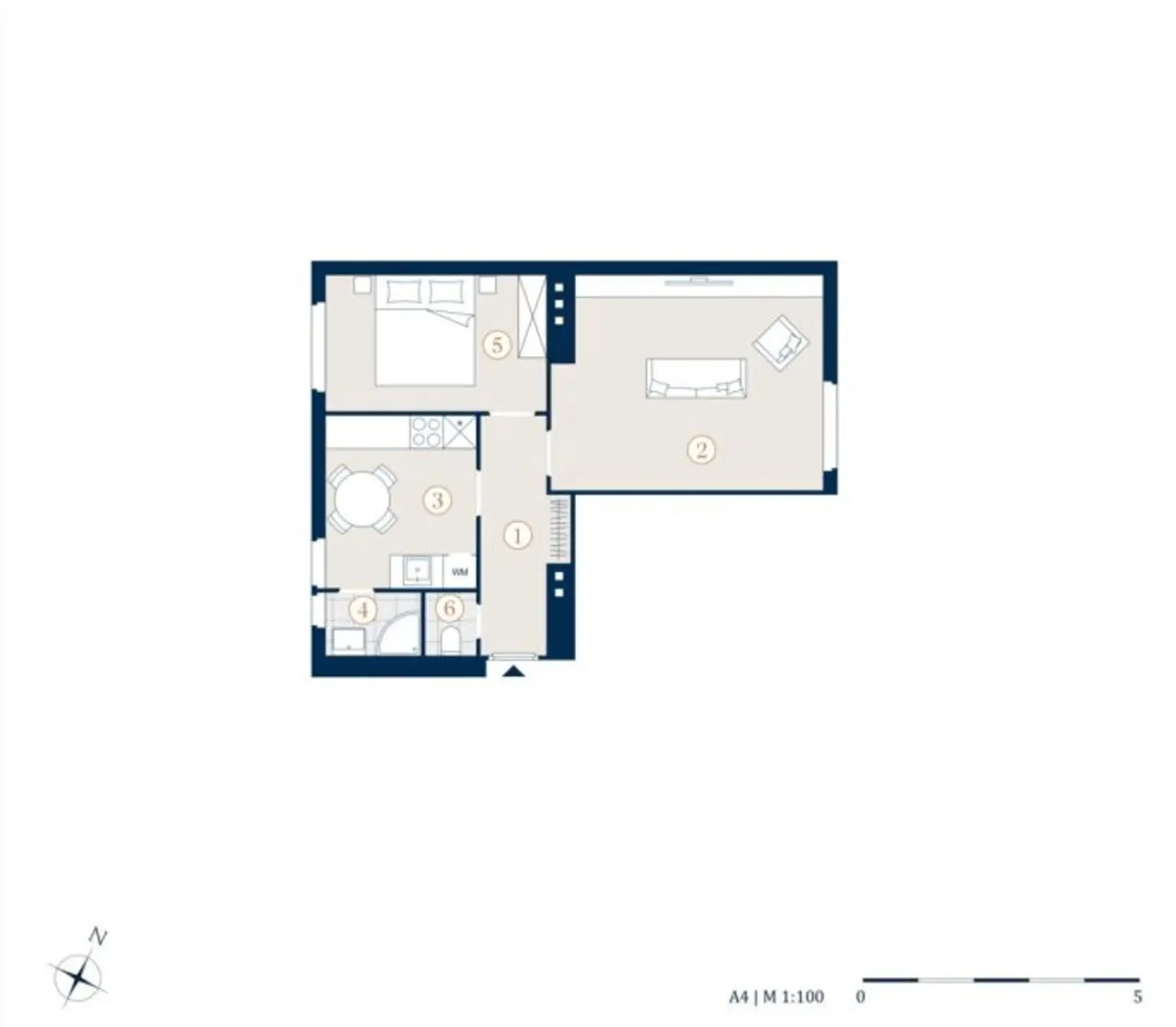 Schöne 2-Zimmer Wohnung, Nähe Meiselmarkt