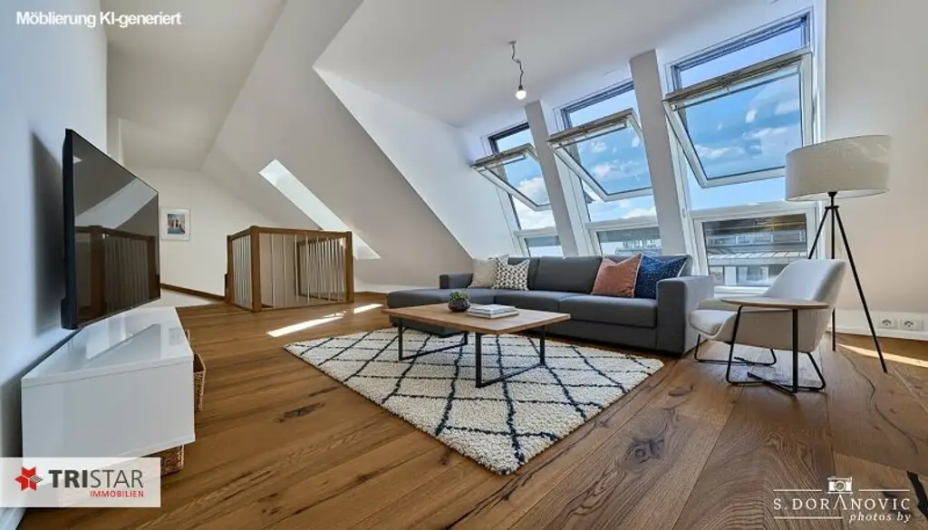 NEU! ++ SIEBENBRUNNENPLATZ ++ 6 EXKLUSIVE DG-WOHNUNGEN MIT WIENBLICK ++ SOFORT BEZIEHBAR ++ EIGENTUM ++ 1050 WIEN ++