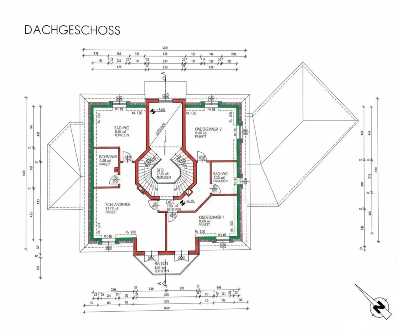 Plan Dachgeschoss