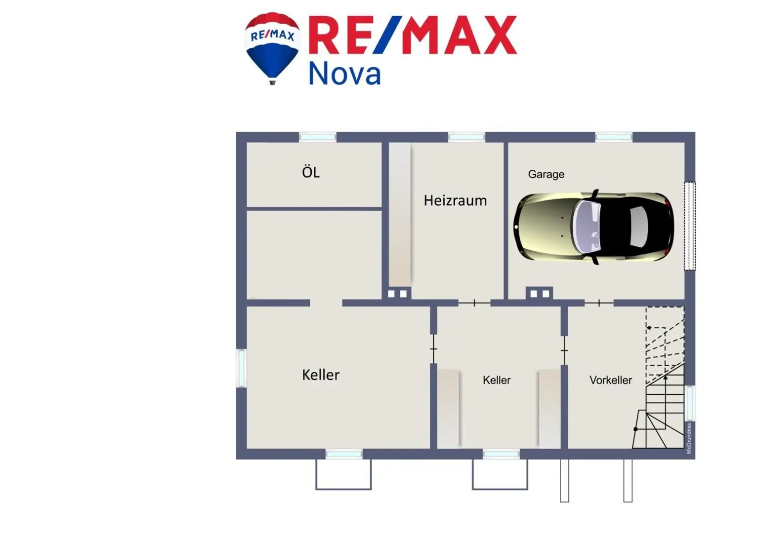 Grundriss KG schematisch