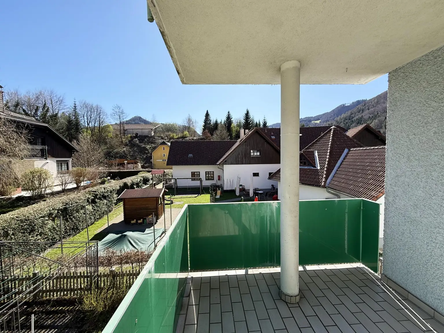 Loggia-Balkon mit Ausssicht