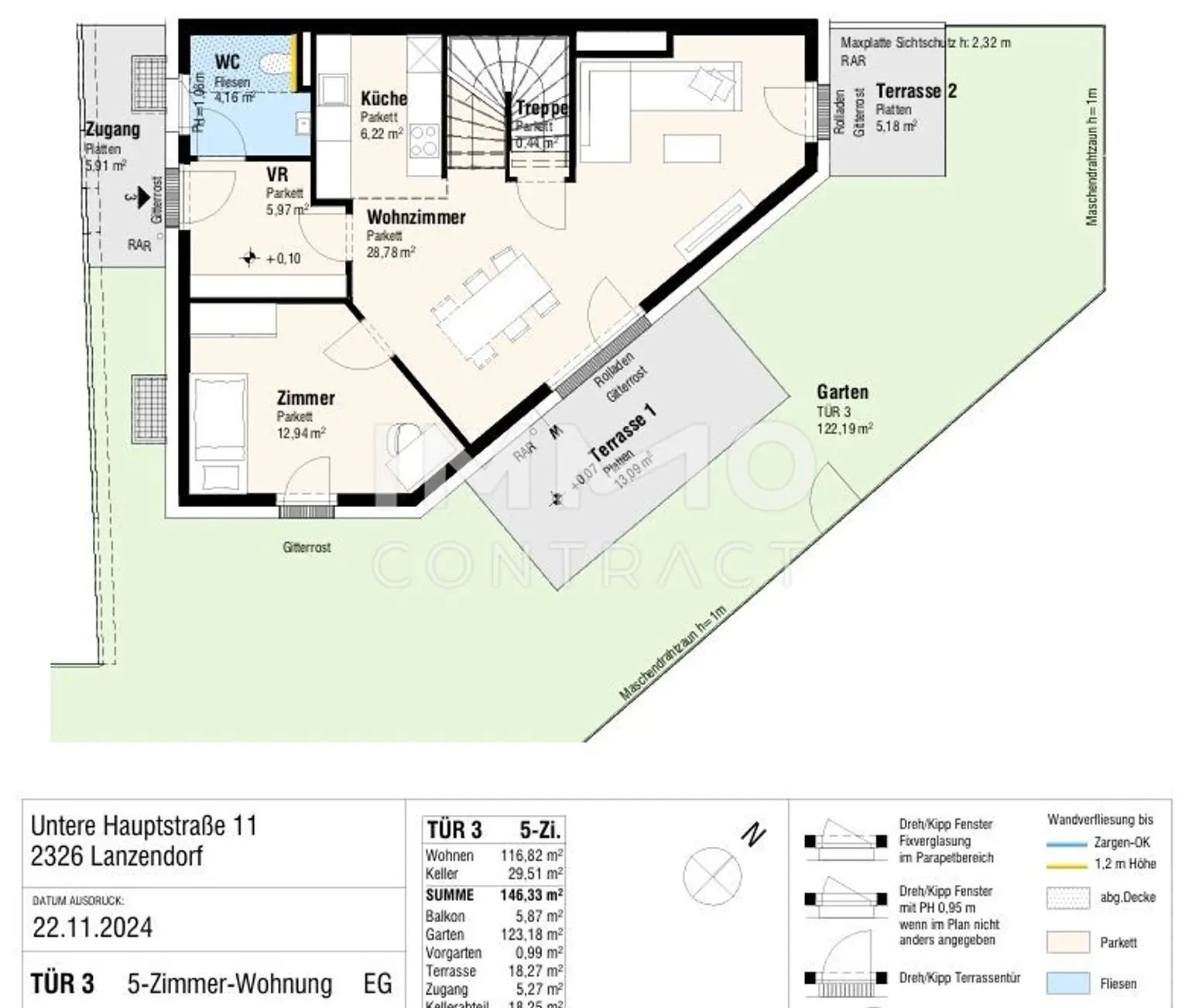 Das Lanzerl Neubauprojekt 
5 Zimmer Maissonette