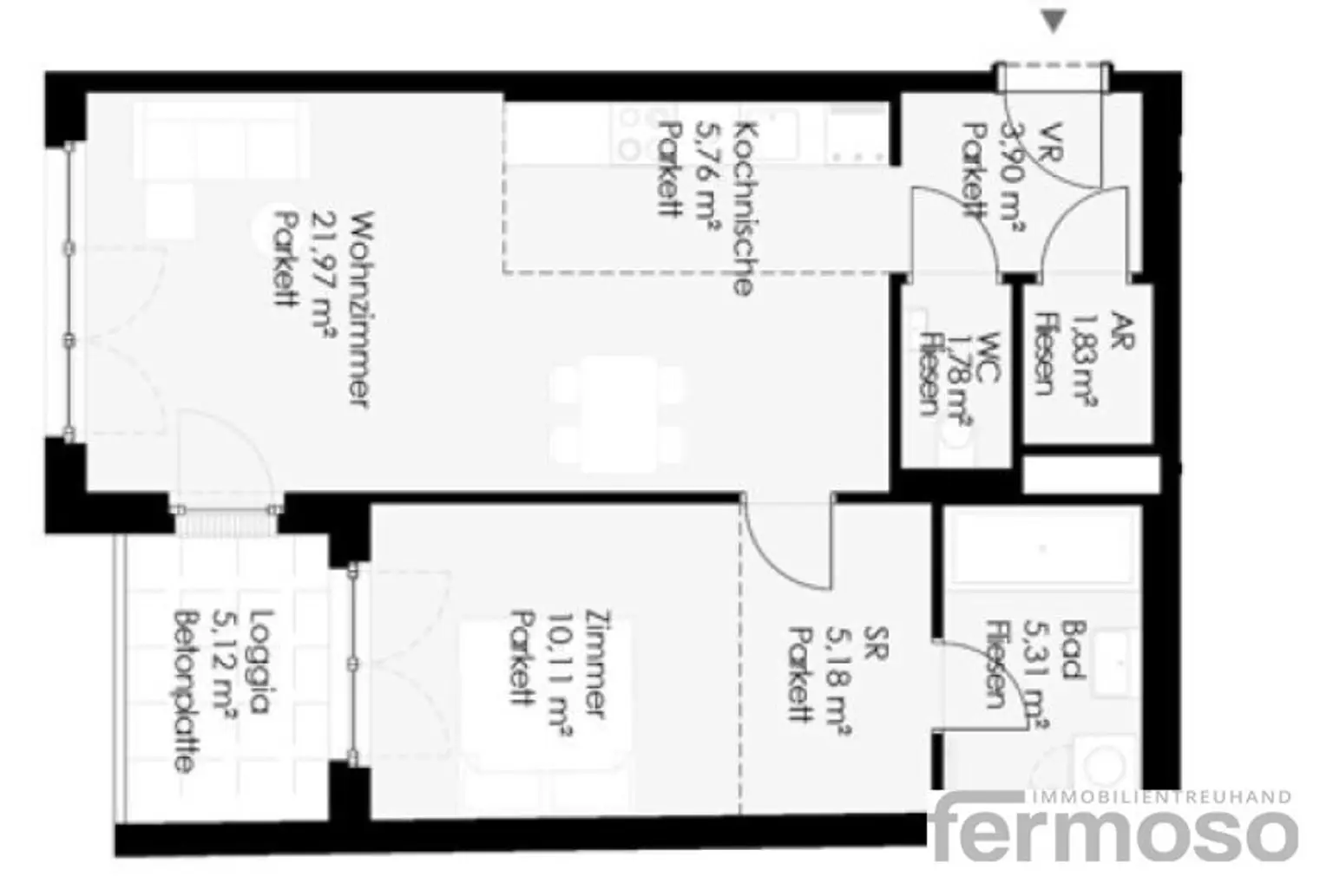 Moderne 2-Zimmer-Wohnung mit Loggia in Wien – Ihr neues Zuhause wartet!