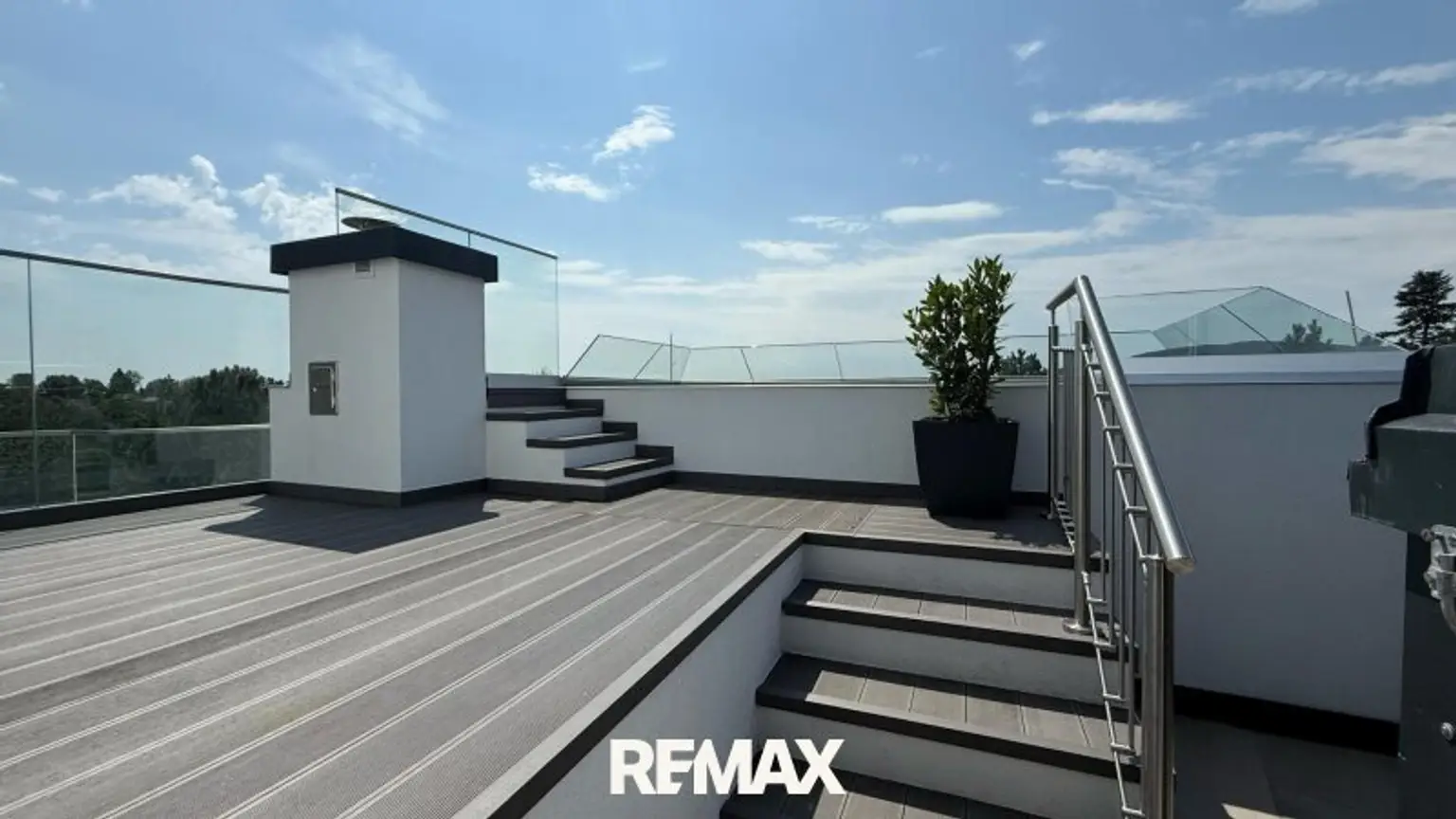 Terrasse Edelstahlbecken