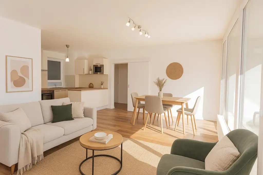 Helle 3-Zimmer-Wohnung mit Loggia in ruhiger Grünlage von Mauerbach