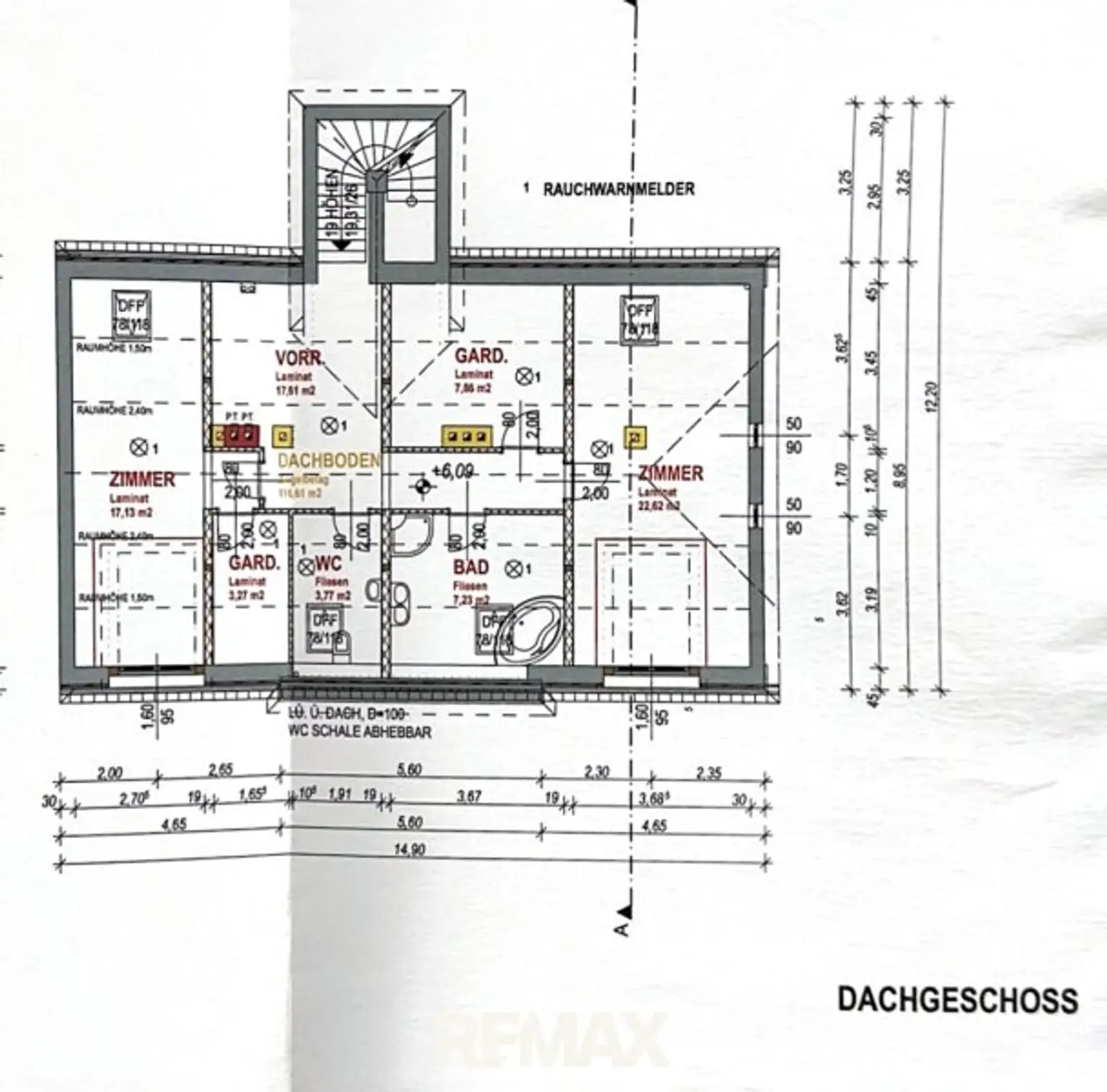 Grundriss Dachgeschoss