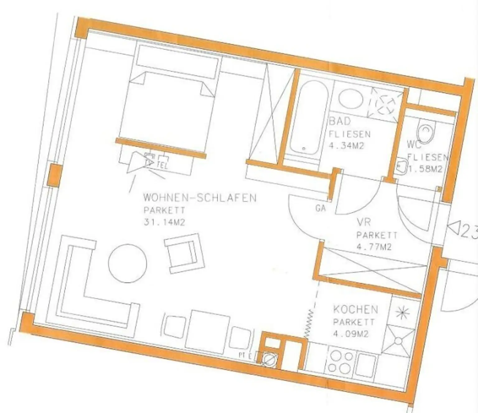 Grundriss-Skizze ohne Gewähr