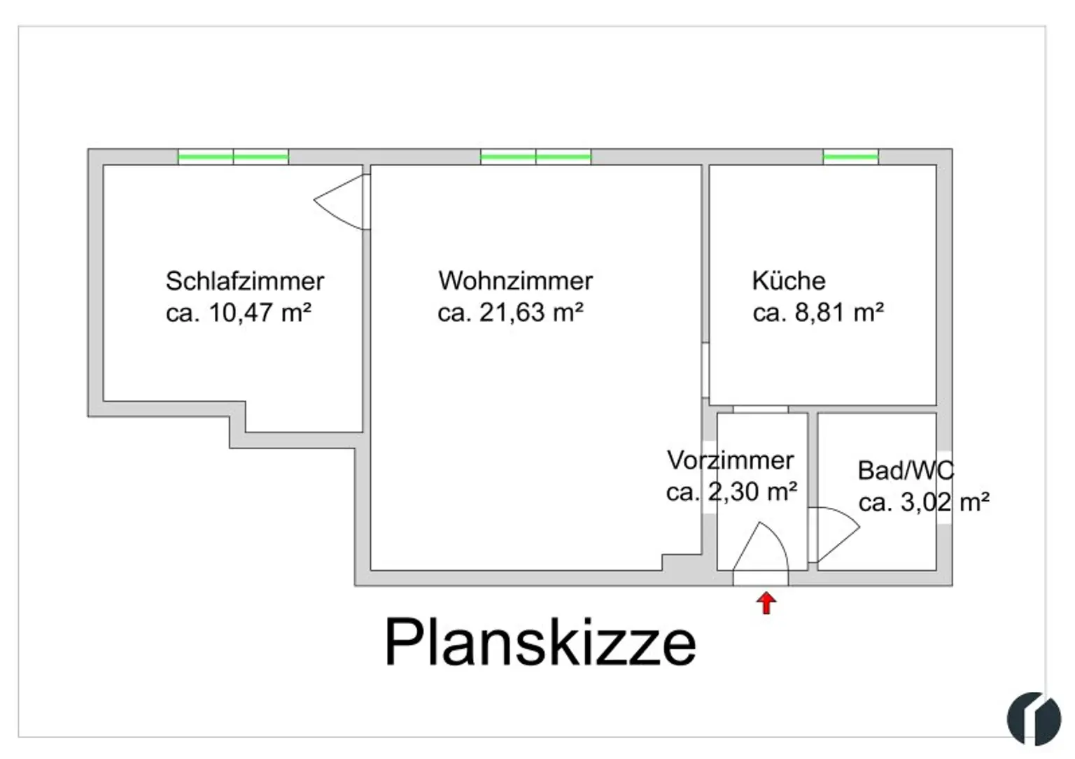 2 Zimmer Wohnung im Zentrum von Tulln