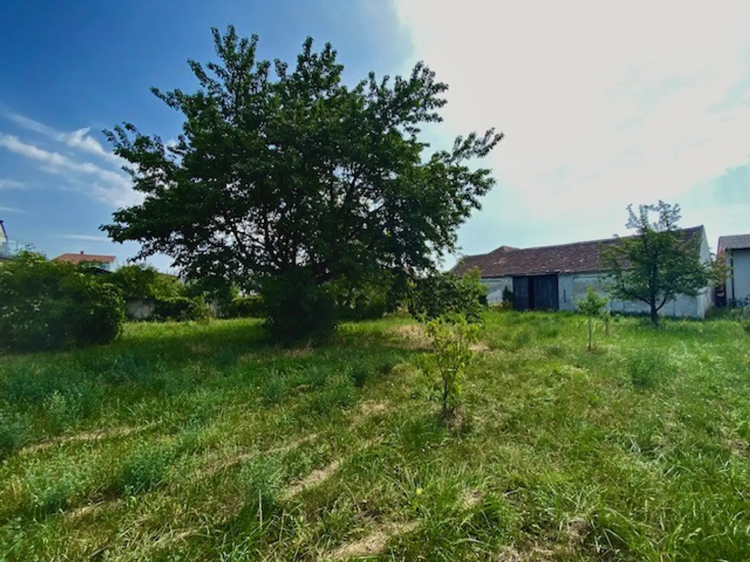 Grundstück Blick ostseitig