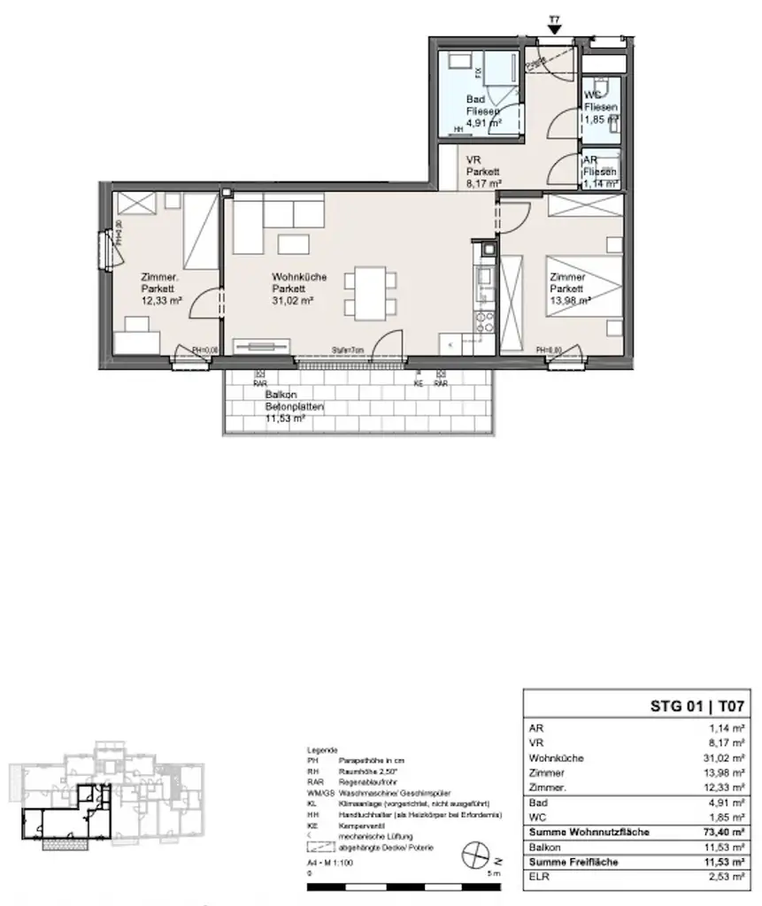 Neues Projekt in der Schwarzelackenau beim Marchfeldkanal - noch 17 Einheiten verfügbar!