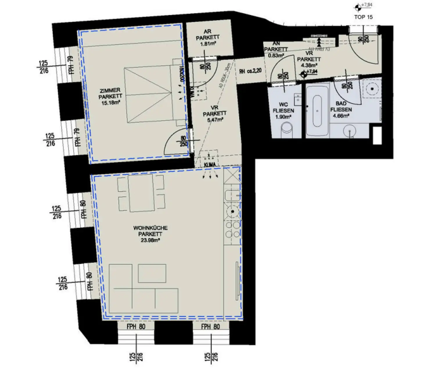 2-Zimmer-Wohnung – ideal zum Wohlfühlen. ERSTBEZUG