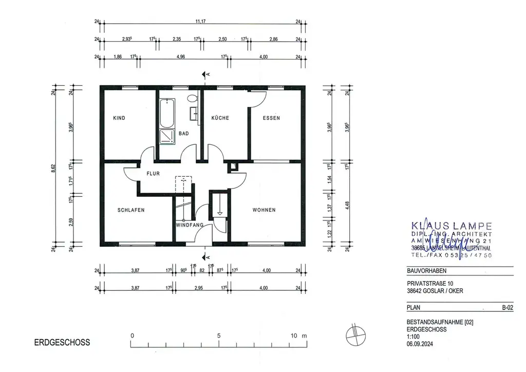 Grundriss Erdgeschoss - Haupthaus