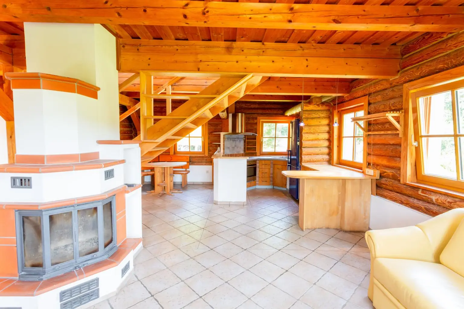 Blockhaus mit unverbaubarem Ausblick ins Kamptal