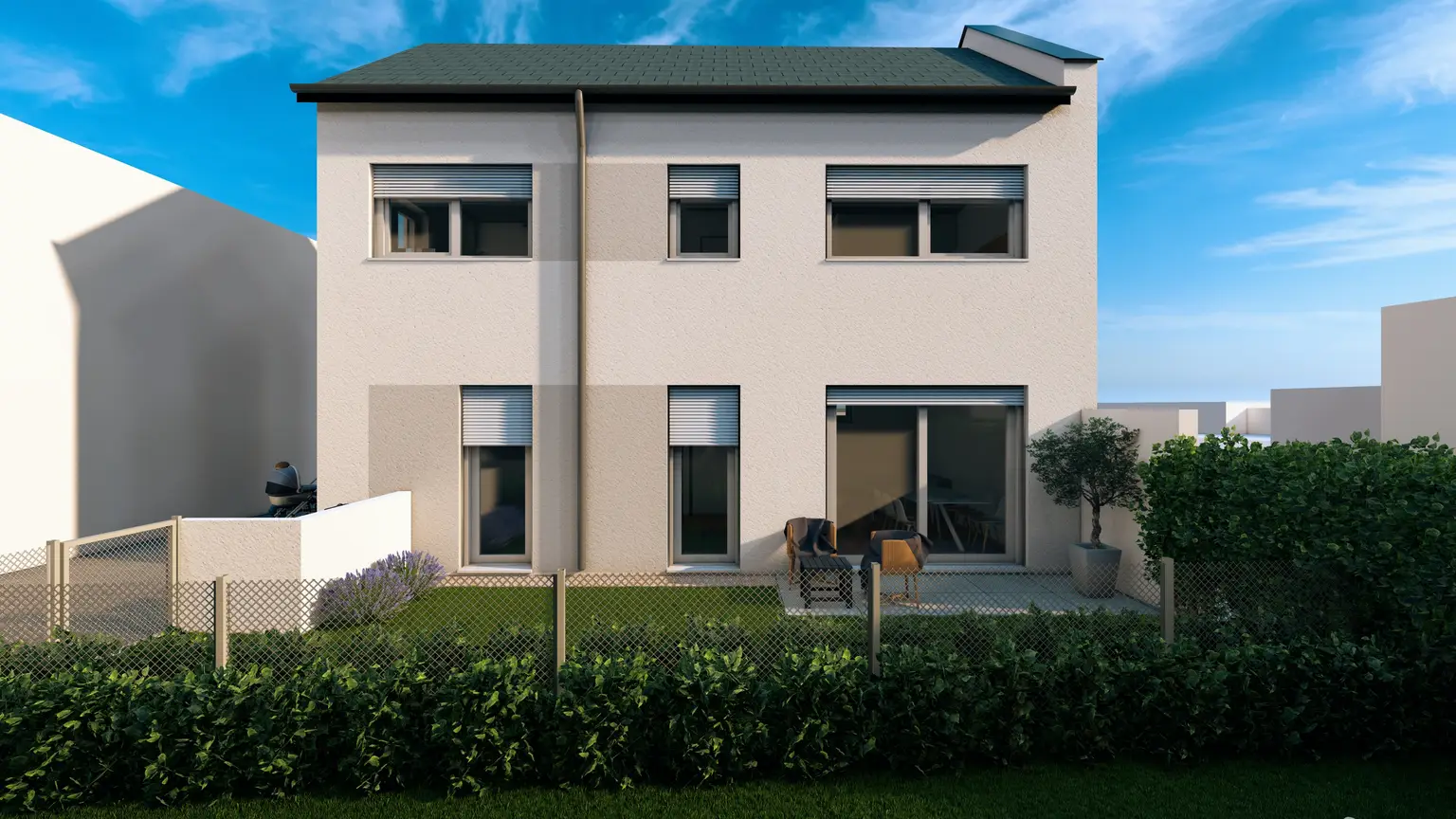 LEISTBARES - MODERNES EINFAMILIENHAUS MIT EIGENGARTEN – BELAGSFERTIG | LUFTWÄRMEPUMPE | 2 PARKPLÄTZE