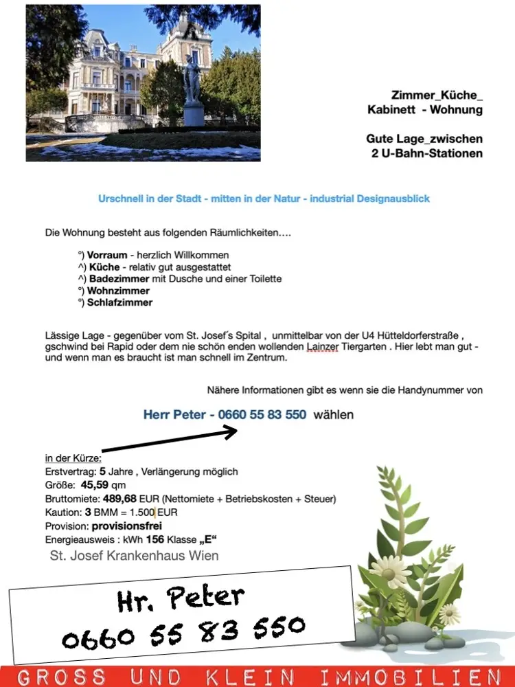 Zimmer_Küche_
Kabinett  - Wohnung 

Gute Lage_zwischen
2 U-Bahn-Stationen