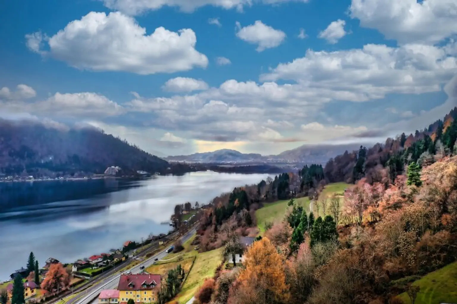 Bild mit der Drohne aufgenommen