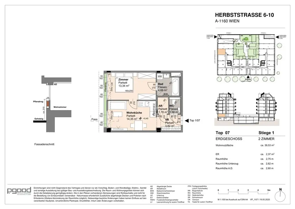 Parkseitiges TOP-Investment: Kompakt, optimal zur Vermietung (Neubau-Erstbezug)