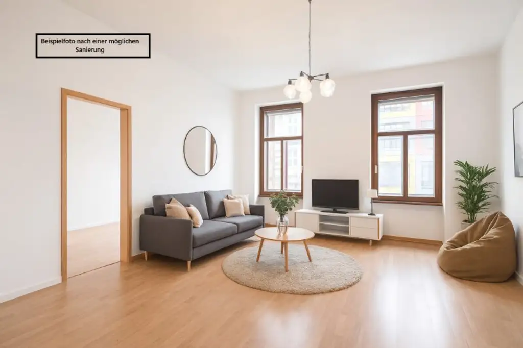 ++RG47++Sanierungsbedürftige 2-Zimmer Altbauwohnung - toller Grundriss