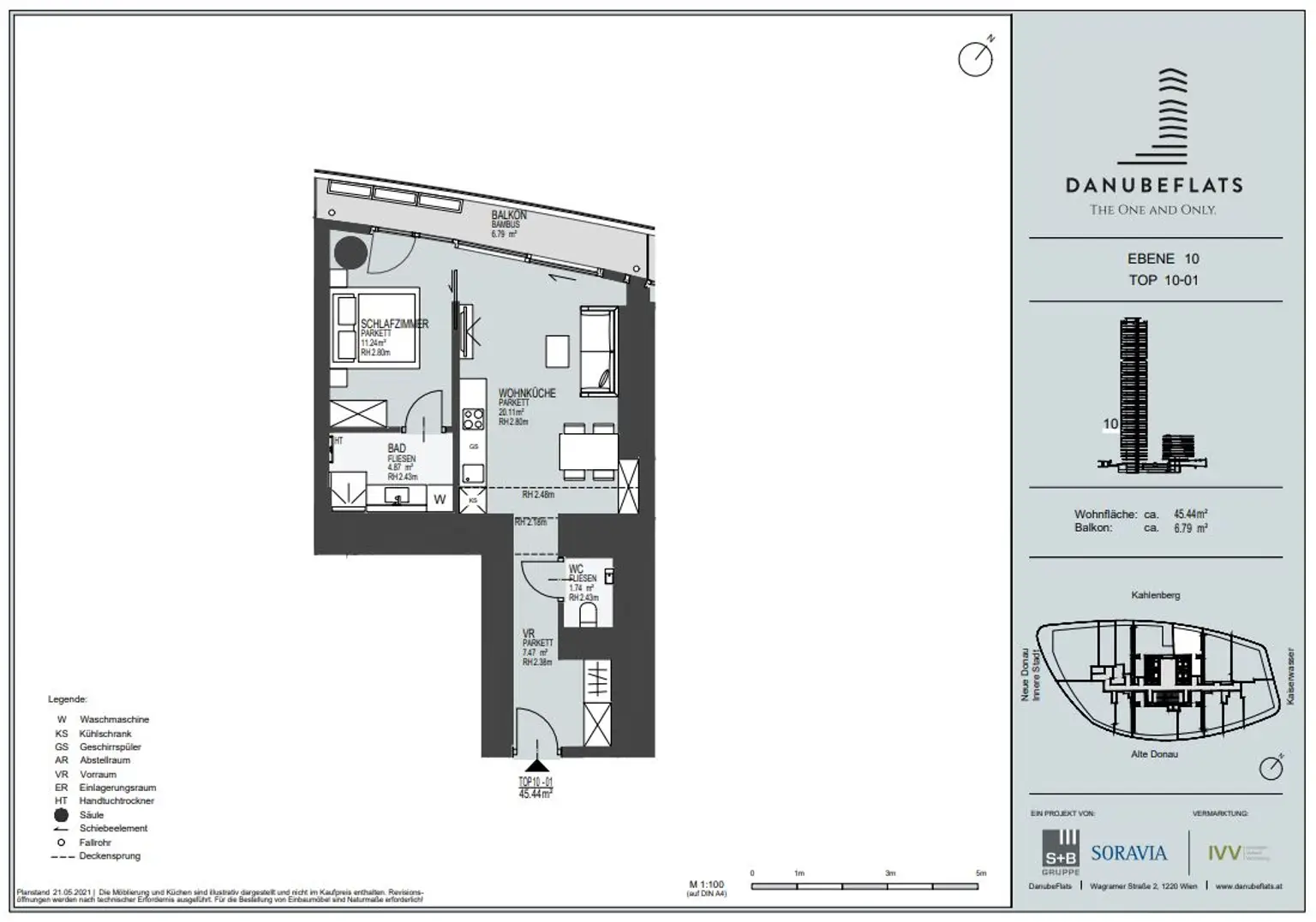 Entzückendes Apartment mit Donau, Kahlenberg, Abendsonne: Gym, Spa, Pool, Lounges, Supermarkt NEW