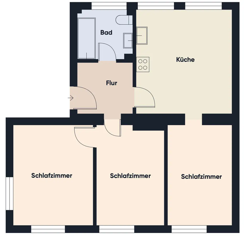 Grundrissplan ohne Maßstab