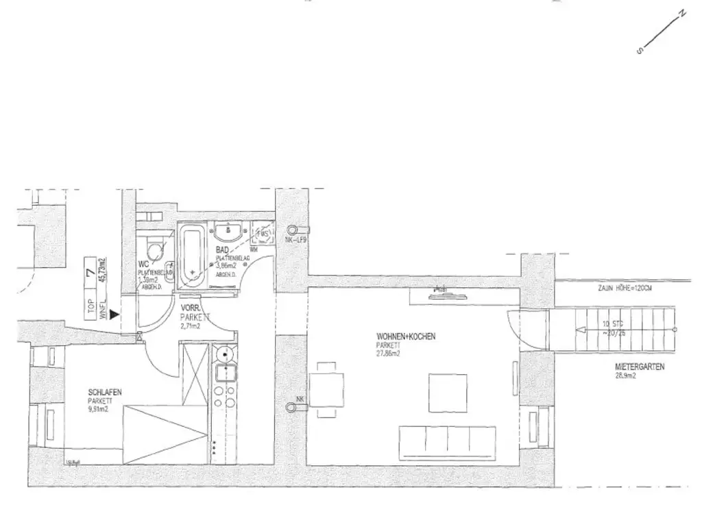 Charmante 2-Zimmer-Altbauwohnung mit idyllischem Eigengarten – urbanes Wohnen mit Rückzugsqualität