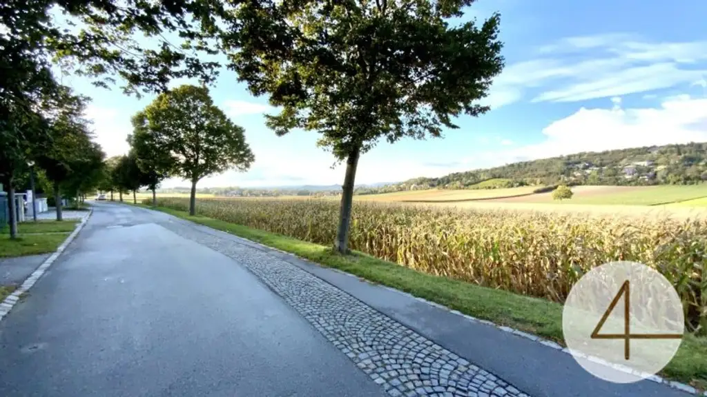 1953m² Grundstücksfläche - direkt am Bisamberg - Stadtvilla mit parkartigen Garten - privat Zugang zum Wald - Grünblick - Ruhelage