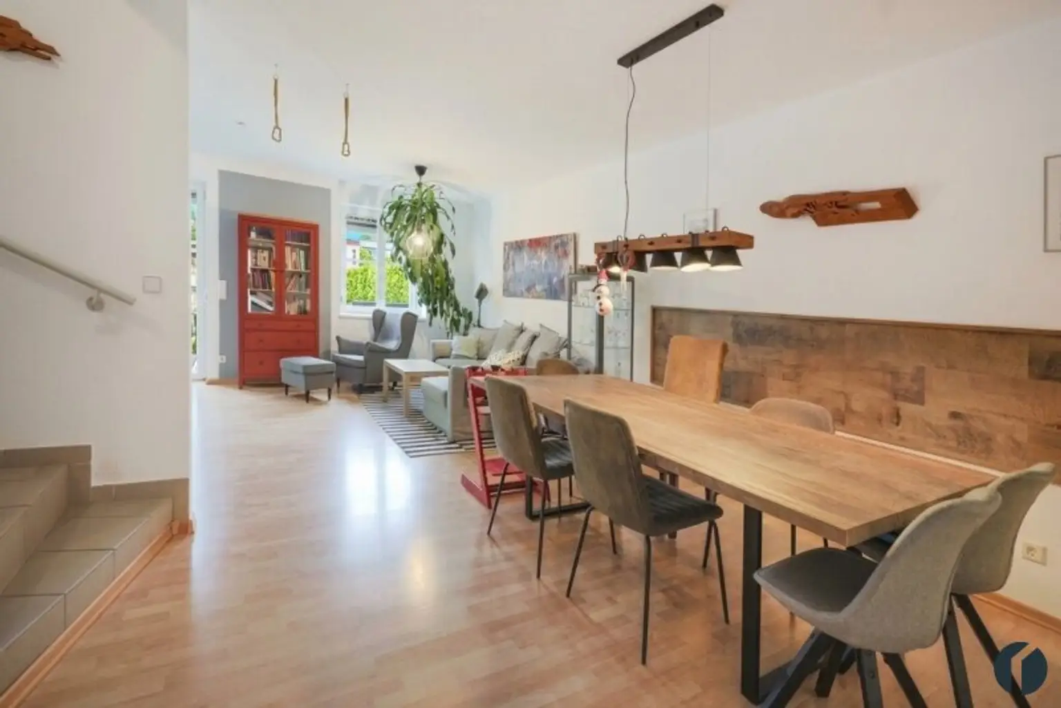 Essbereich im Wohnzimmer