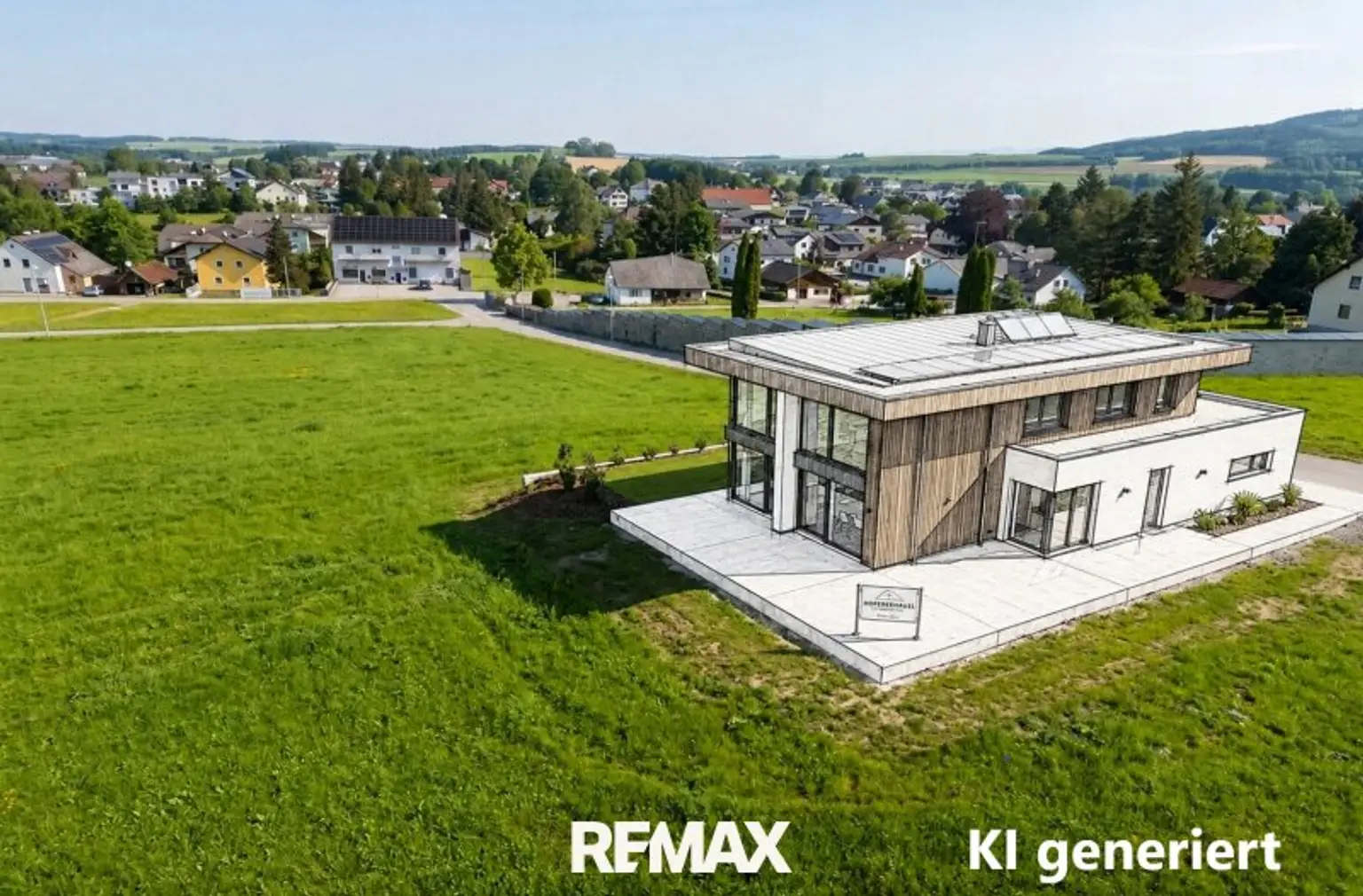 Dies ist ein Beispielhaus, das Grundstück wird unverbaut verkauft.