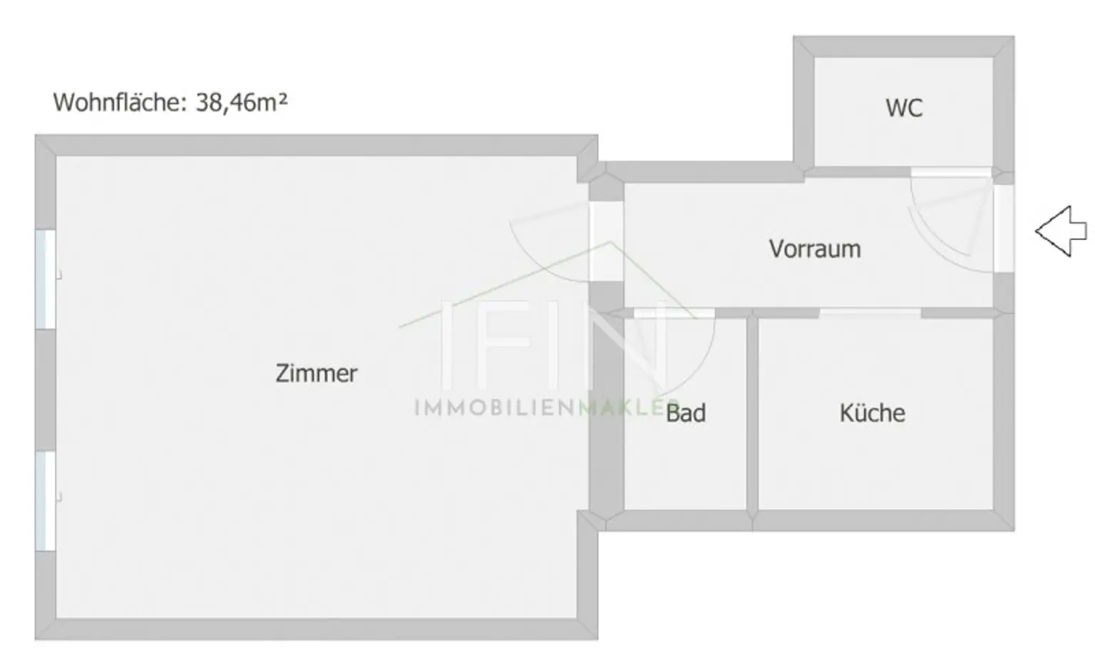 Anleger aufgepasst! Stylische 1-Zimmer-Altbauwohnung im 3. Liftstock zu verkaufen - befristet vermietet!