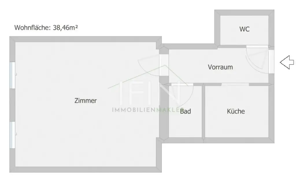 Anleger aufgepasst! Stylische 1-Zimmer-Altbauwohnung im 3. Liftstock zu verkaufen - befristet vermietet!