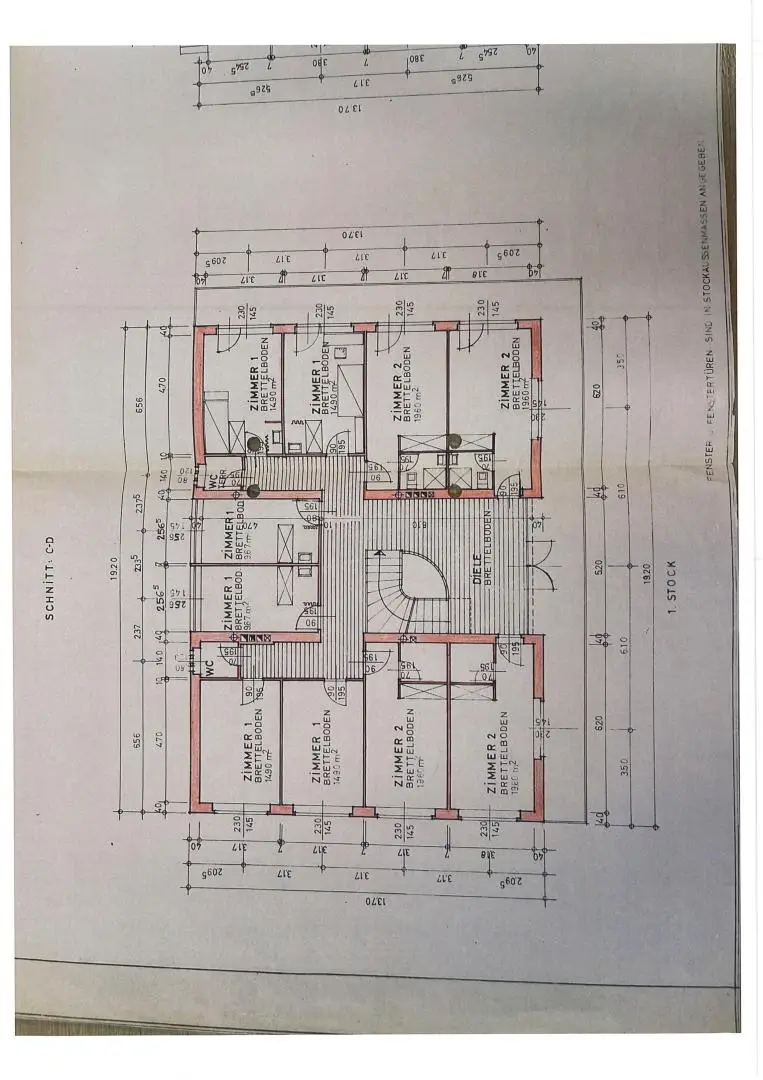 Plan Obergeschoss
