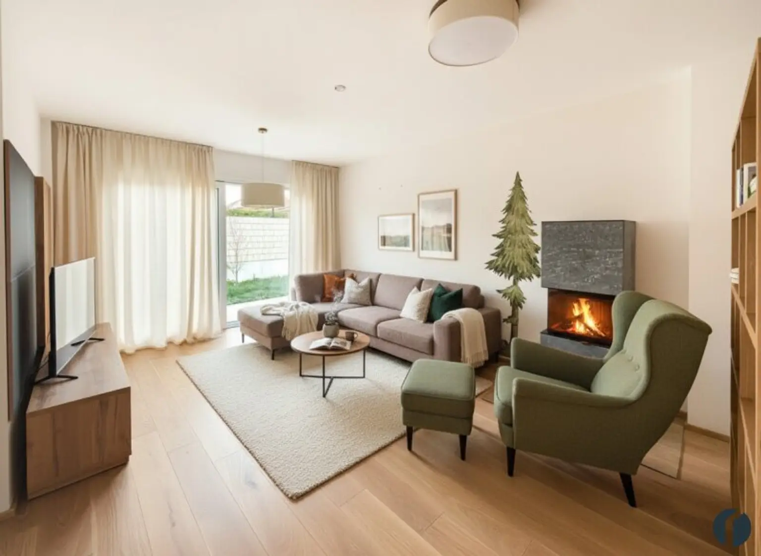 Einrichtungsbeispiel Wohnzimmer (KI_generiert)