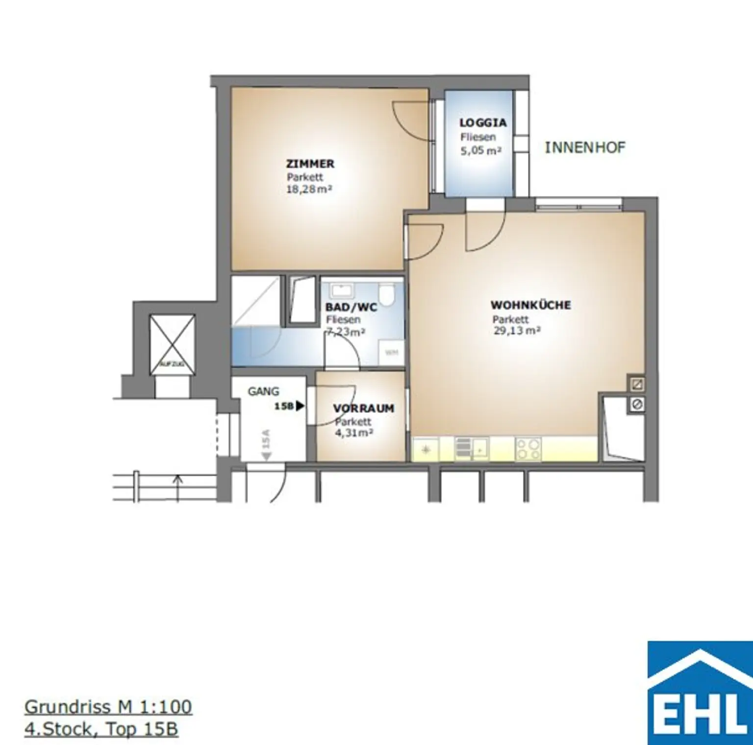 Großzügige 2 Zimmerwohnung im schönen 4. Wiener Gemeindebezirk!