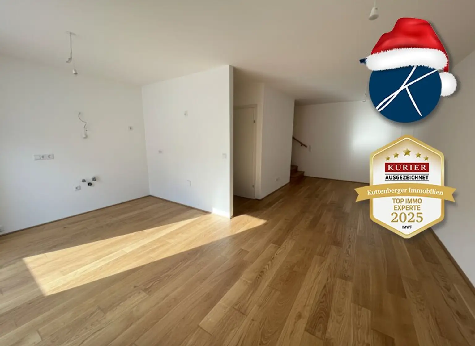 Wohnküche, Parkett, 27 m²