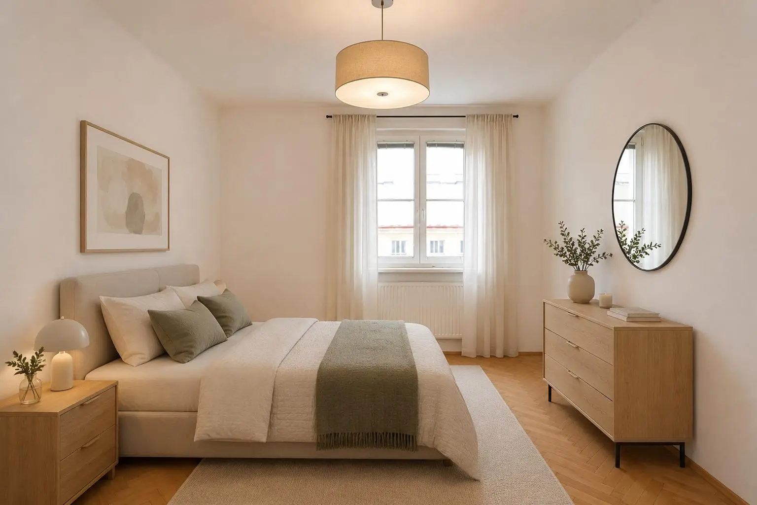 Schlafzimmer (virtuell eingerichtet)