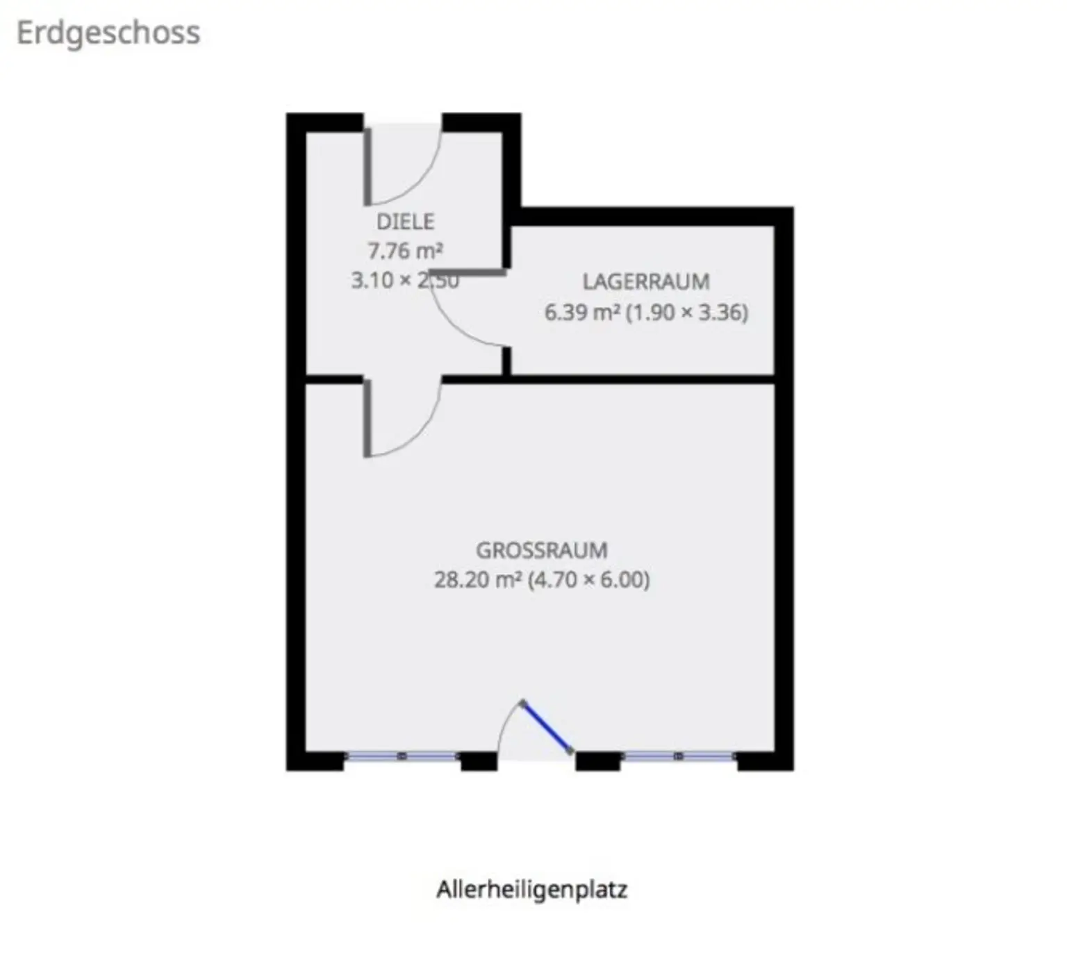 --- GESCHÄFTSLOKAL AM ALLERHEILIGENPLATZ ---