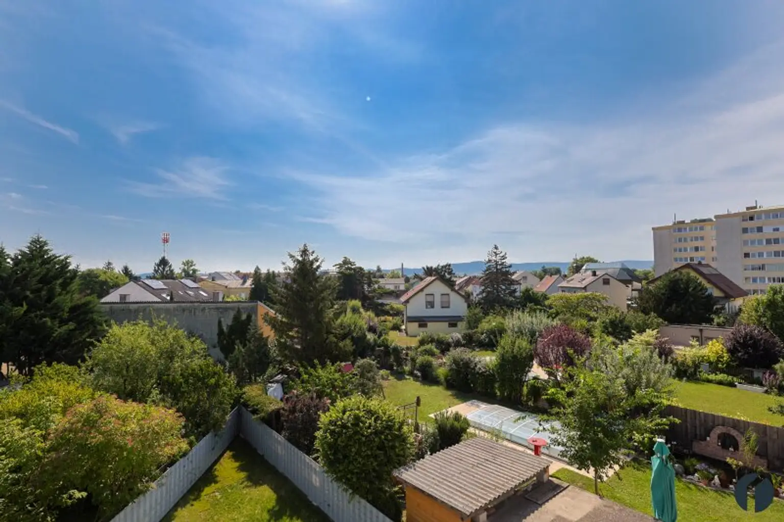 Aussicht vom Balkon