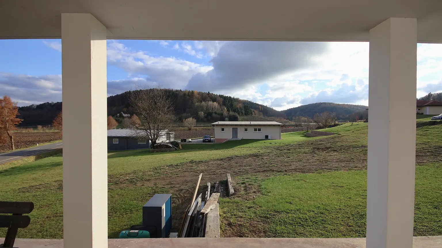 Gartenansicht von Terrasse