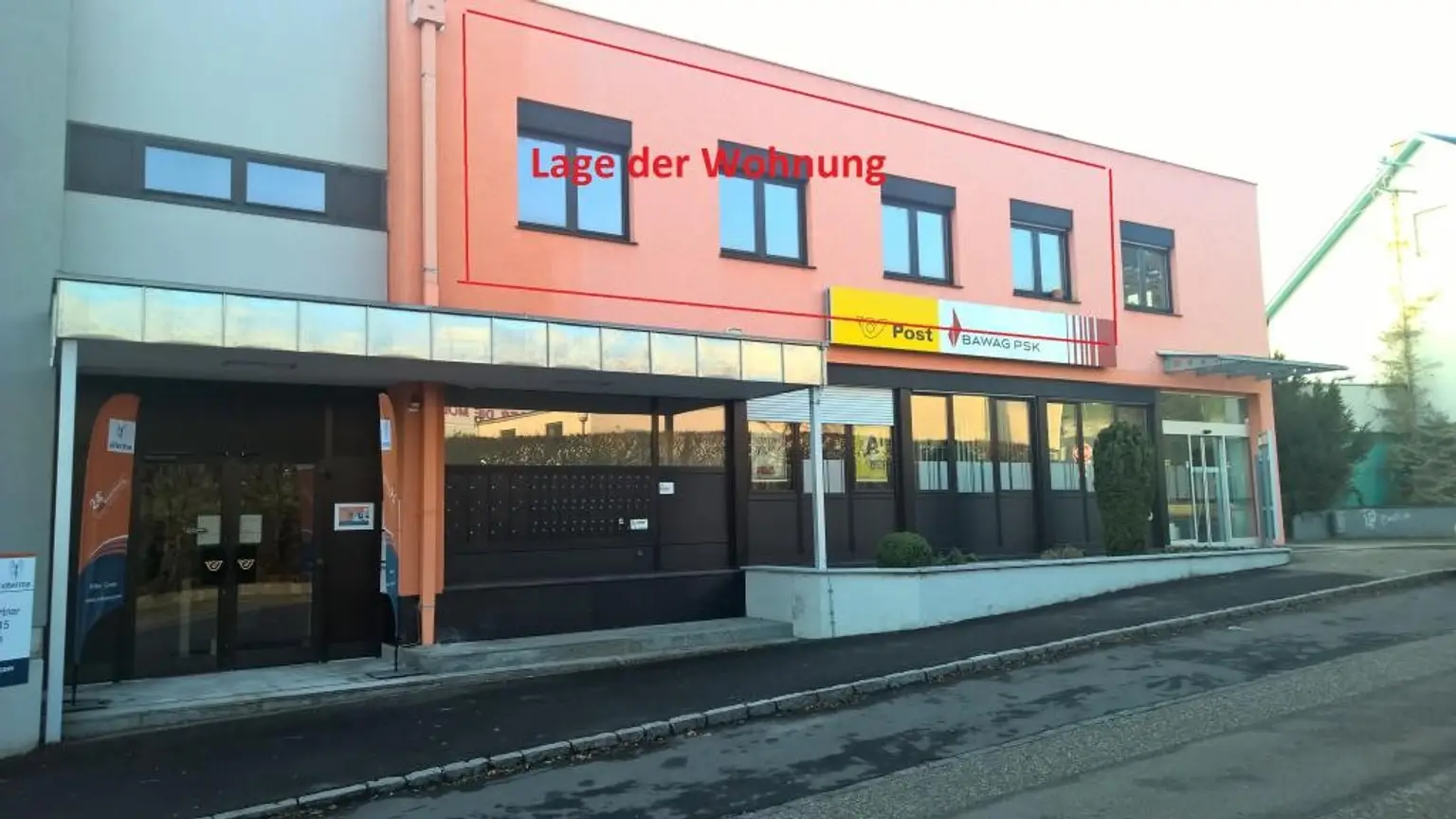 Pregarten aussen Lage der Wohnung