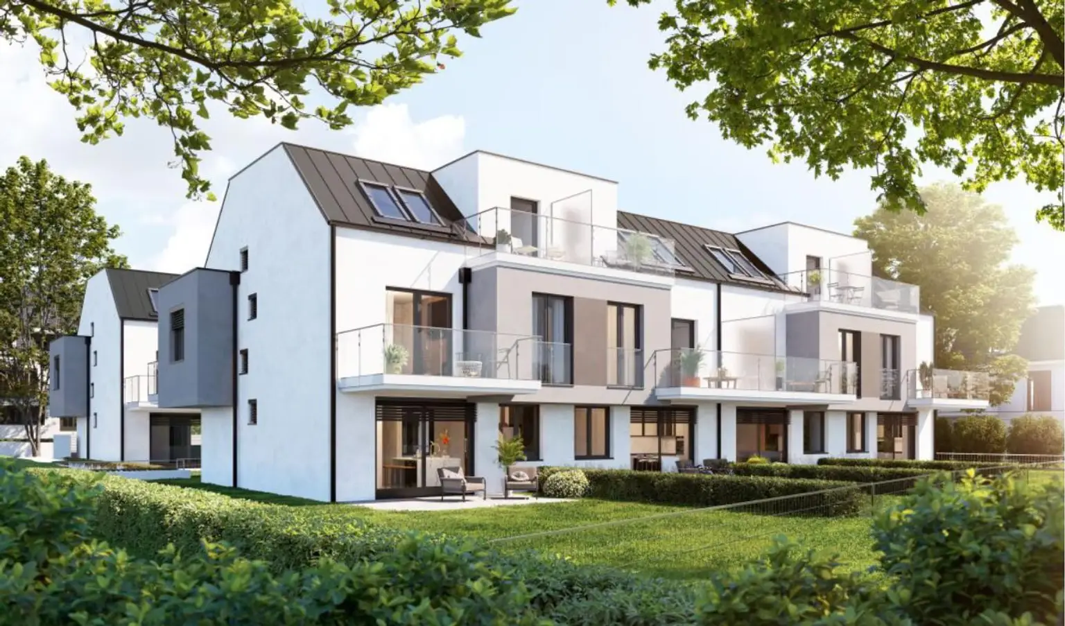 PROVISIONSFREI ~ Reihenhäuser nahe Mühlwasser und Donauinsel ~ 111m² - 120m² ~ ab € 749.000,00